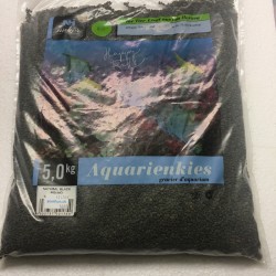 Aquarienkies Naturschwarz Rund 2-5mm 5 kg
